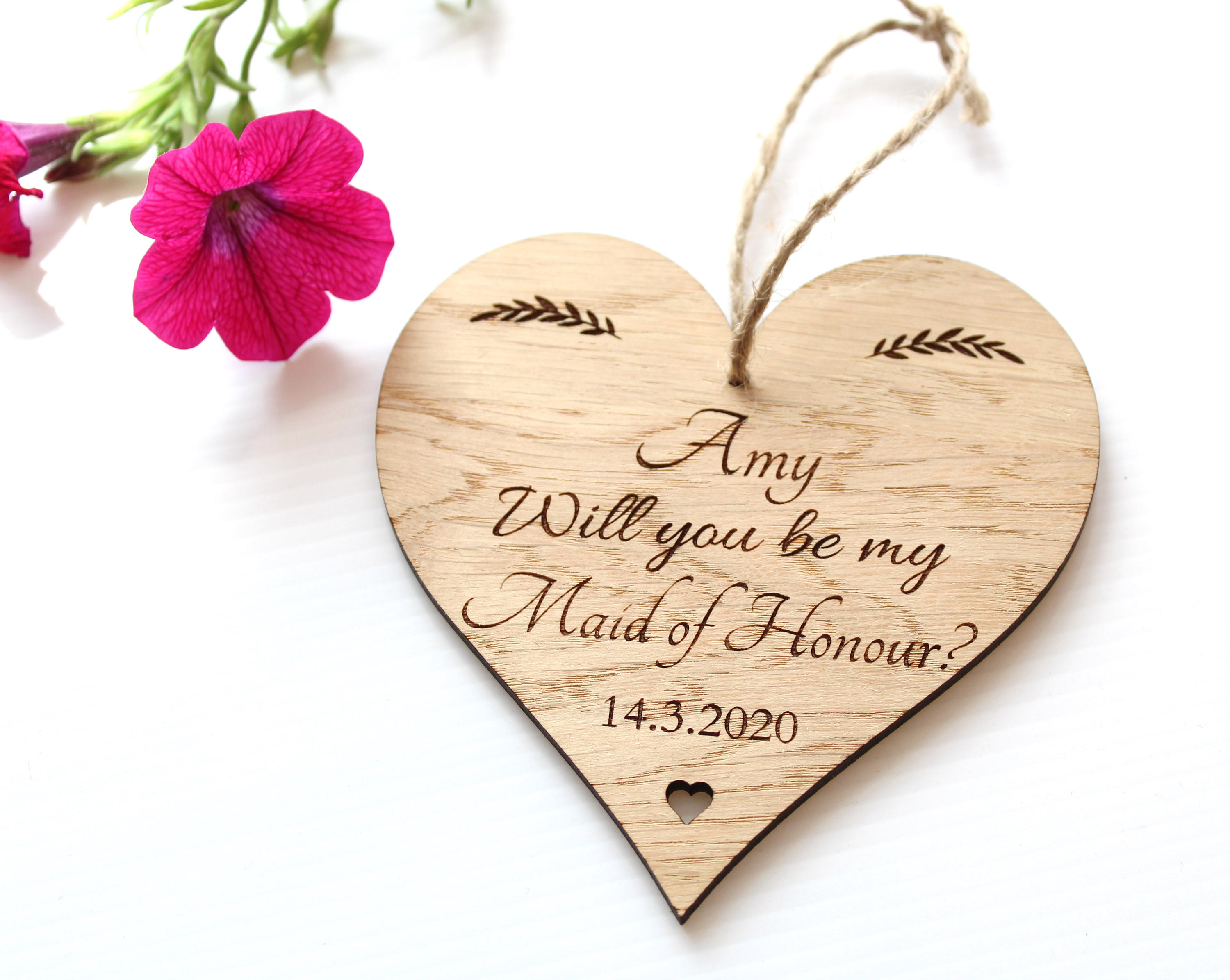flower girl plaque